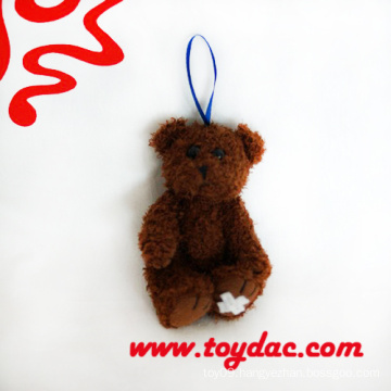 Plush Chocolate Bear Key Ring Toy